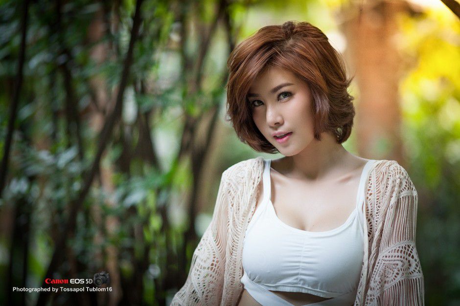 帅气短发美女SathankornNoomay私拍写真图片