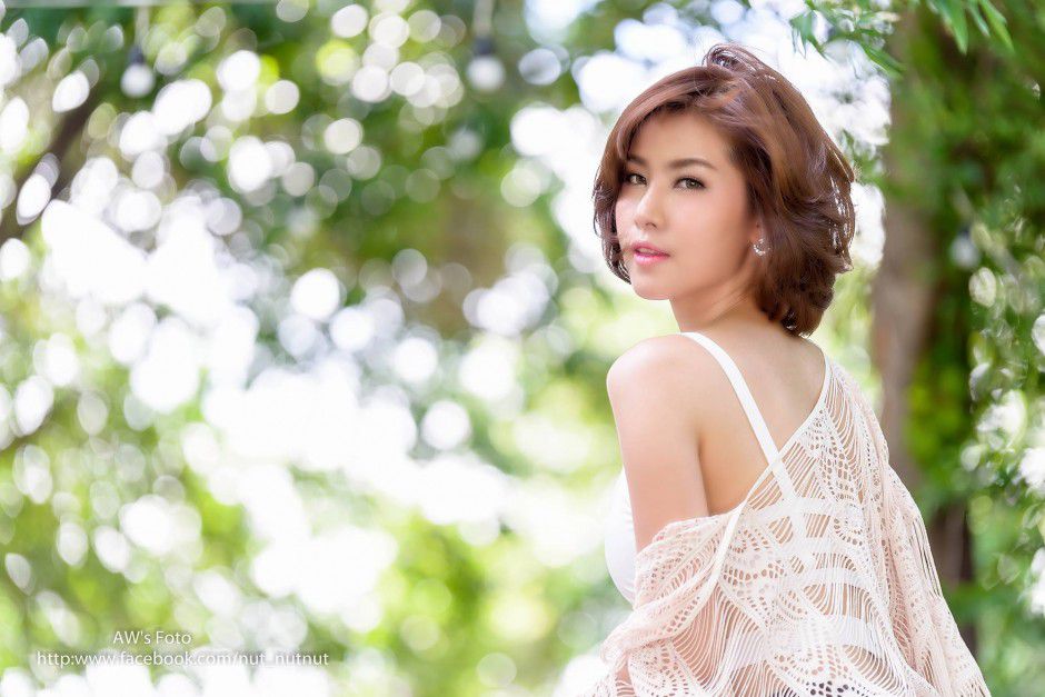 帅气短发美女SathankornNoomay私拍写真图片