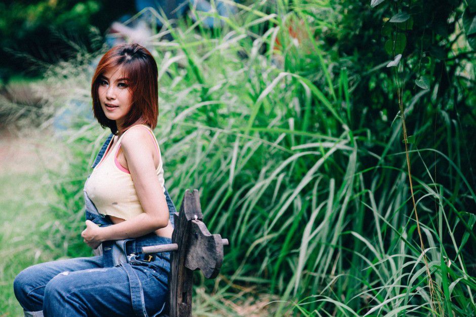 帅气短发美女SathankornNoomay私拍写真图片