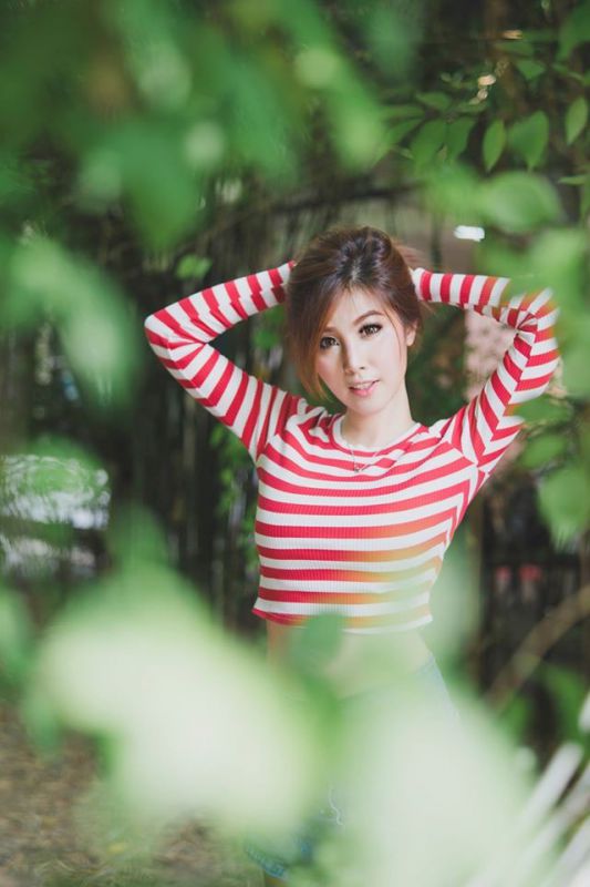 帅气短发美女SathankornNoomay私拍写真图片